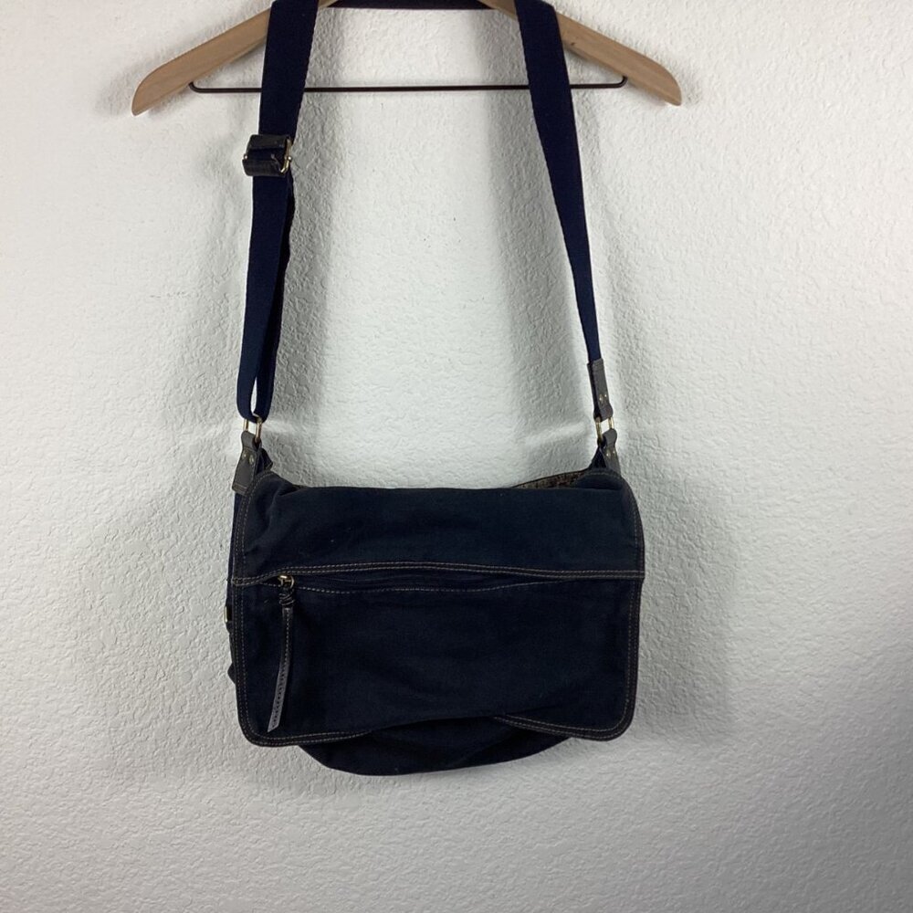 Fossil Women Blue Denim Adjustable Strap Messenger Bag - Picture 4 of 10